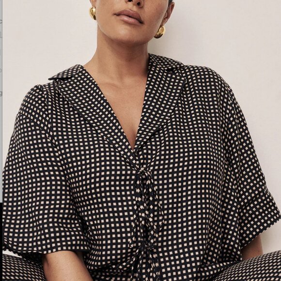 Dissh HUDSON TIE FRONT LINEN SHIRT - Picture 5 of 6